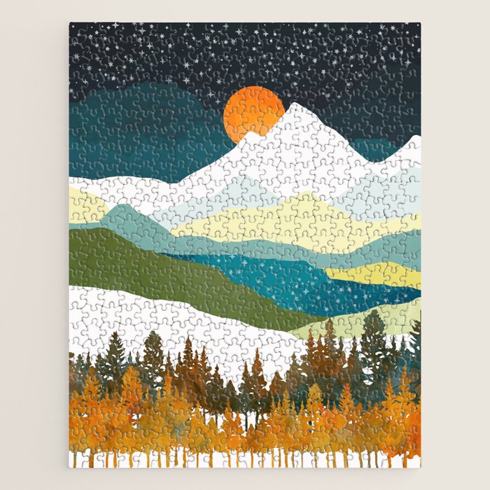 Winters Night Jigsaw Puzzle Gallery Image 1