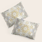 Metatron's Cube in lotus Sacred Geometry  Pillow Sham Gallery Image 3