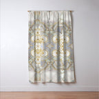 Metatron's Cube in lotus Sacred Geometry  Window Curtain Gallery Image 3