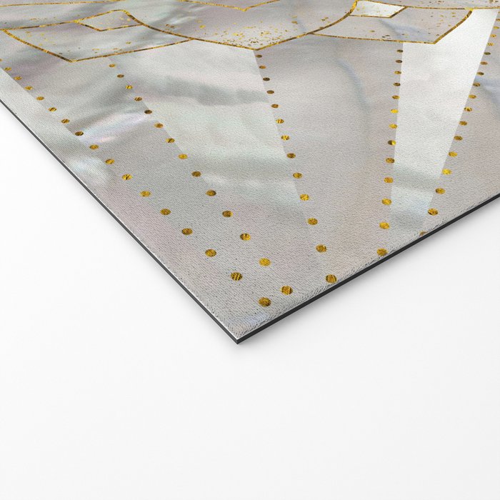 Metatron's Cube in lotus Sacred Geometry  Welcome Mat Gallery Image 2