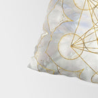 Metatron's Cube in lotus Sacred Geometry  Pillow Sham Gallery Image 4