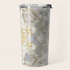 Metatron's Cube in lotus Sacred Geometry  Travel Mug Gallery Image 2
