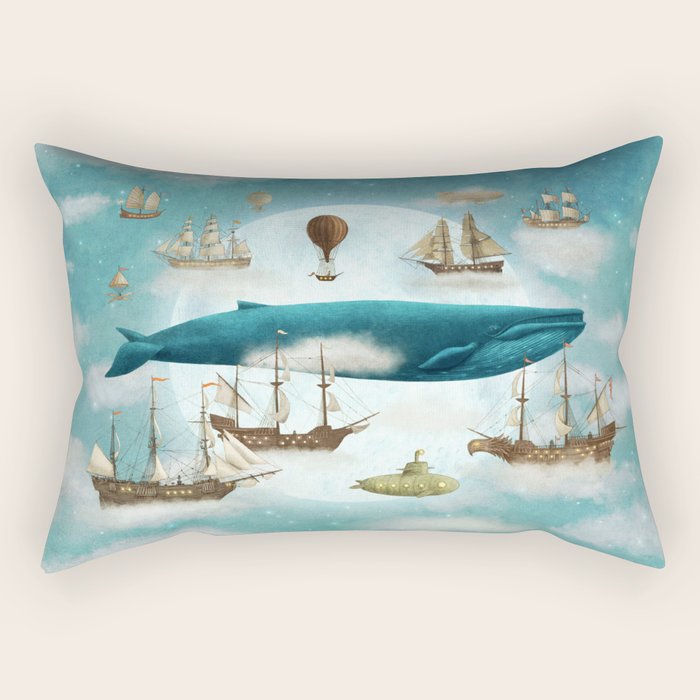 Ocean Meets Sky - from picture book Rectangular Pillow Gallery Image 2