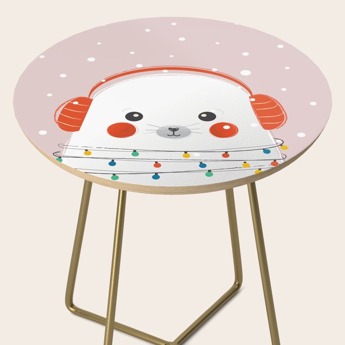 Christmas Animals - Cute Seal Side Table Gallery Image 2