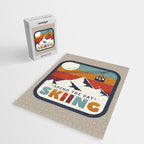 Spend The Day Skiing-Ski Badge Jigsaw Puzzle Gallery Image 2