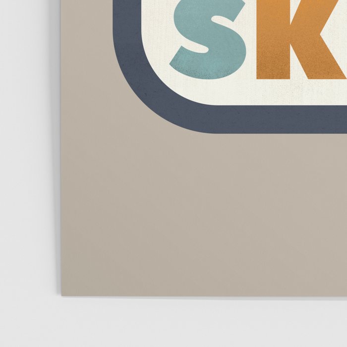 Spend The Day Skiing-Ski Badge Poster Gallery Image 3