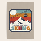 Spend The Day Skiing-Ski Badge Poster Gallery Image 4