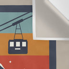 Spend The Day Skiing-Ski Badge Wall Tapestry Gallery Image 3