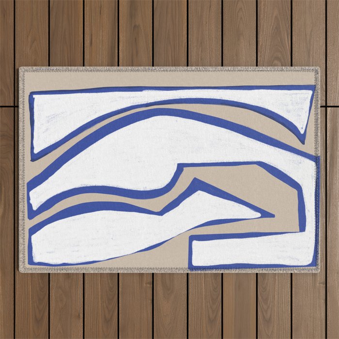Contemporary Shape Objects Outdoor Rug Gallery Image 1