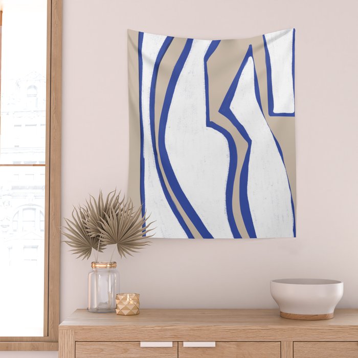 Contemporary Shape Objects Wall Tapestry Gallery Image 2