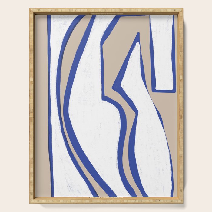 Contemporary Shape Objects Serving Tray Gallery Image 1