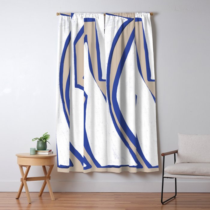 Contemporary Shape Objects Window Curtain Gallery Image 1