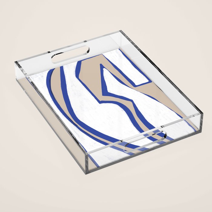 Contemporary Shape Objects Acrylic Tray Gallery Image 1