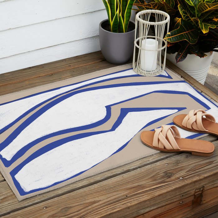 Contemporary Shape Objects Outdoor Rug Gallery Image 2