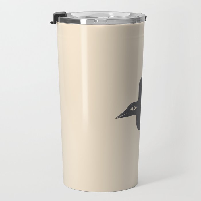Minimal Blackbird No. 1 Travel Mug Gallery Image 3