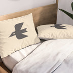 Minimal Blackbird No. 1 Pillow Sham Gallery Image 2