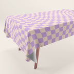 Check V - Lilac Twist â Checkerboard Print Tablecloth Gallery Image 1