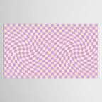 Check V - Lilac Twist â Checkerboard Print Tablecloth Gallery Image 2
