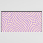 Check V - Lilac Twist â Checkerboard Print Desk Mat Gallery Image 3