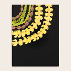 Lei Drape Puakenikeni Palaka Lokelani on black Notebook Gallery Image 4
