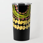 Lei Drape Puakenikeni Palaka Lokelani on black Travel Mug Gallery Image 1