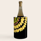 Lei Drape Puakenikeni Palaka Lokelani on black Wine Chiller Gallery Image 3