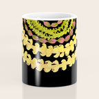 Lei Drape Puakenikeni Palaka Lokelani on black Coffee Mug Gallery Image 4