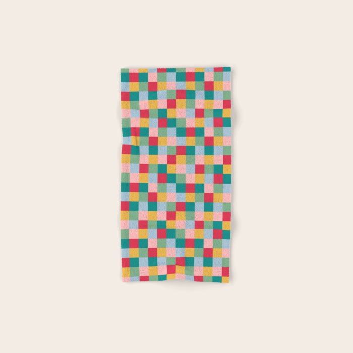 Bold Colorful Checks Pattern - Small XXII Bath Towel Gallery Image 1