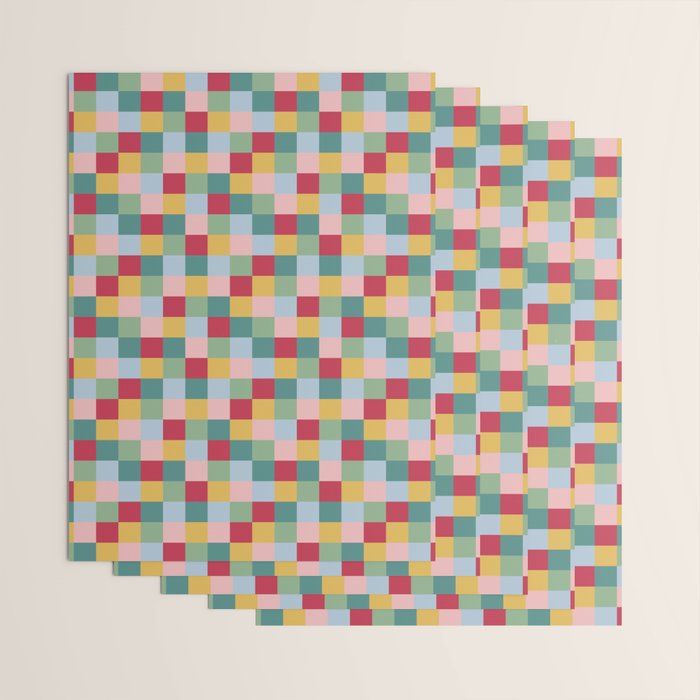 Bold Colorful Checks Pattern - Small XXII Wrapping Paper Gallery Image 3