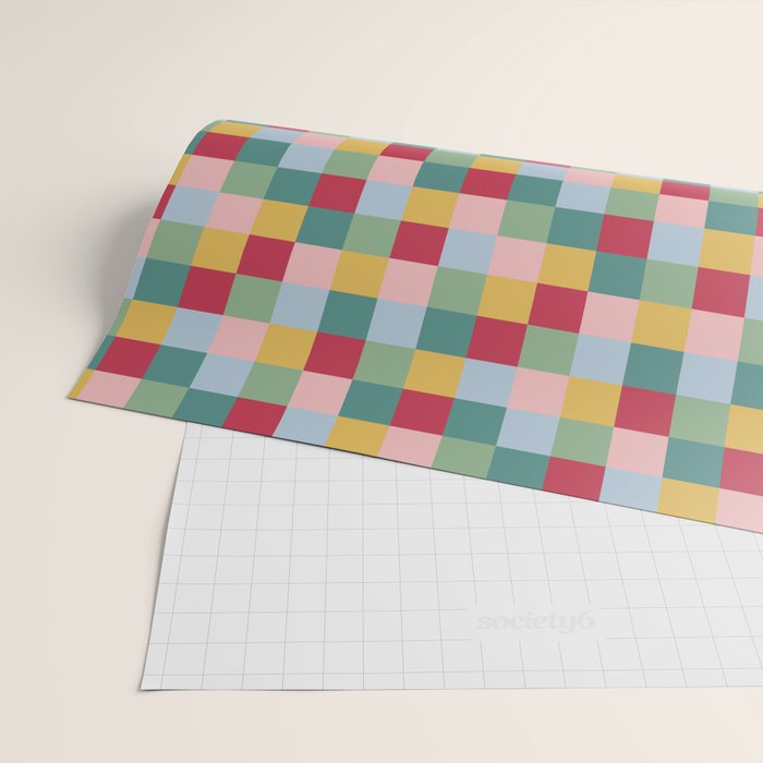 Bold Colorful Checks Pattern - Small XXII Wrapping Paper Gallery Image 2