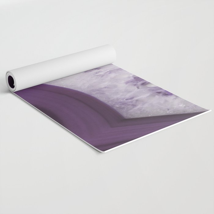 Purple Agate Slice Yoga Mat Gallery Image 2