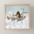 cloud sailers Mini Art Print Gallery Image 1