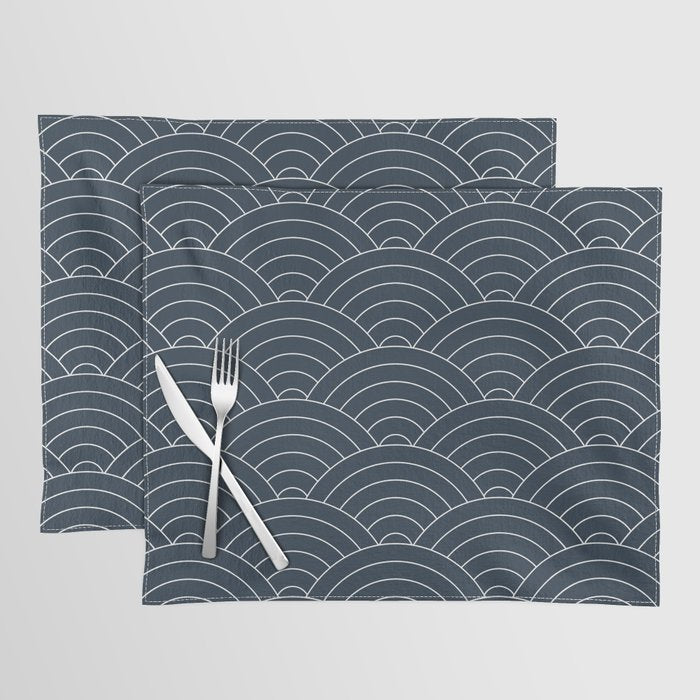 Waves (Annapolis Blue) Placemat Gallery Image 1