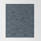Waves (Annapolis Blue) Throw Blanket Gallery Image 2