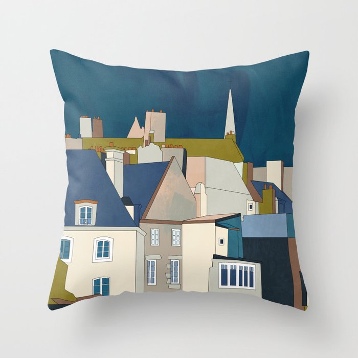 Saint Malo 2 Throw Pillow Gallery Image 6