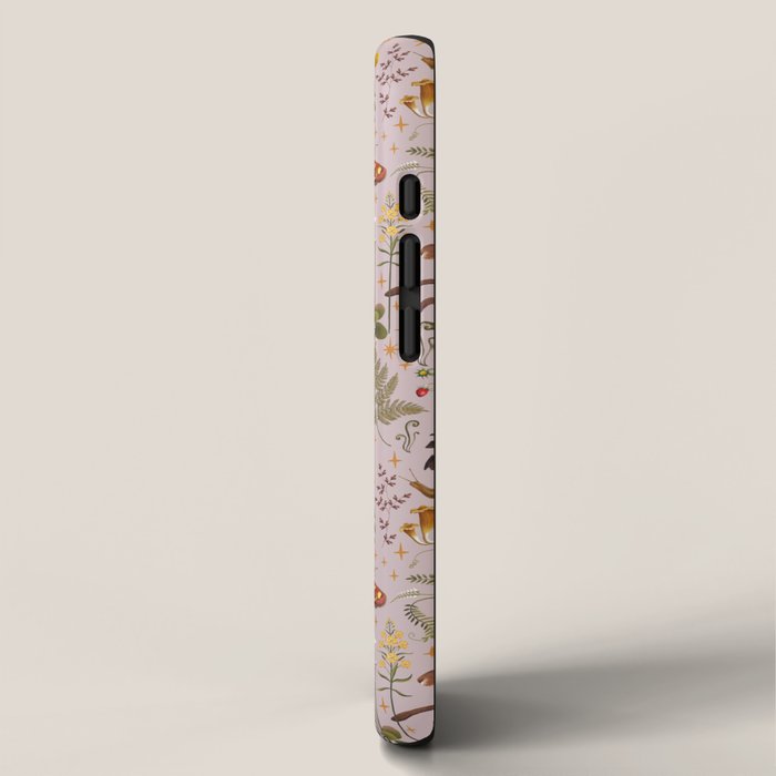 Enchanted Magical Midnight Forest Animals Blush III iPhone Case Gallery Image 2