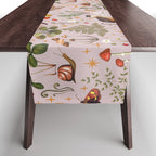 Enchanted Magical Midnight Forest Animals Blush III Table Runner Gallery Image 1