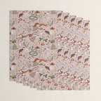 Enchanted Magical Midnight Forest Animals Blush III Wrapping Paper Gallery Image 3