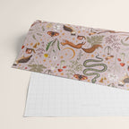 Enchanted Magical Midnight Forest Animals Blush III Wrapping Paper Gallery Image 2