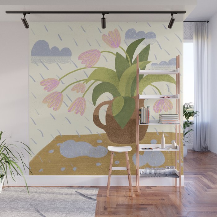 Rain Saves from Burning Out Wall Mural Gallery Image 1
