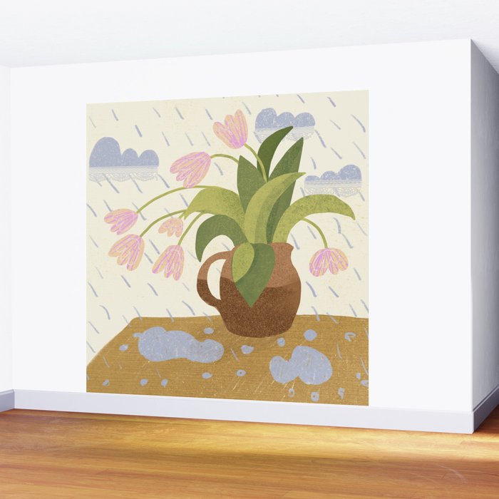 Rain Saves from Burning Out Wall Mural Gallery Image 2