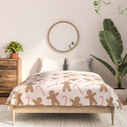 Gingerbread Man + Candy Cane Christmas Pattern Comforter Gallery Image 3