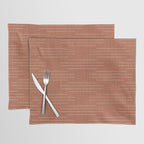 Minimalist, Boho, Line Art in Terracotta Placemat Gallery Image 1