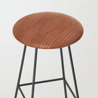 Minimalist, Boho, Line Art in Terracotta Stool Gallery Image 2