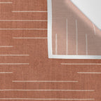 Minimalist, Boho, Line Art in Terracotta Wall Tapestry Gallery Image 3