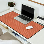 Minimalist, Boho, Line Art in Terracotta Desk Mat Gallery Image 2