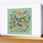 Flower Birds Garden Wall Mural Gallery Image 2
