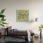 Flower Birds Garden Wood Wall Art Gallery Image 2