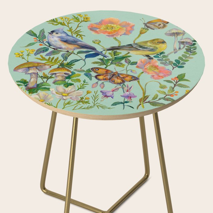 Flower Birds Garden Side Table Gallery Image 2
