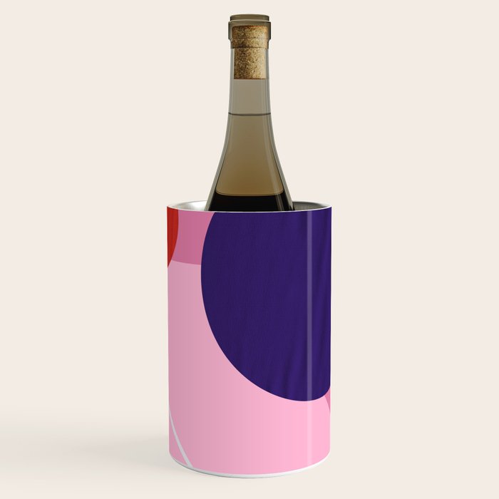 Abstract geometry with circles Wine Chiller Gallery Image 1